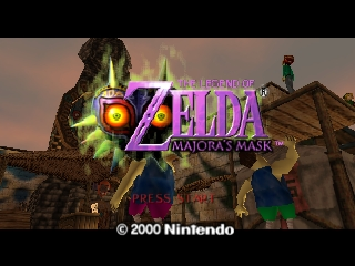 Legend of Zelda, The - Majora's Mask (USA) (Preview Demo) Title Screen